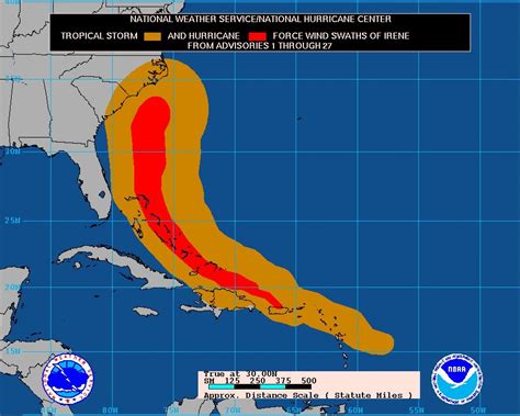 Tracking Hurricane Irene To The East Coast Landfall In The Carolinas