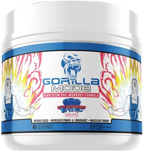 Gorilla Mode Pre Workout Massive Pumps · Laser Focus · Energy · Power L