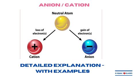 Anions Cations Trick Mnemonic To Remember Difference Examples