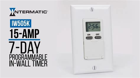 Install The IW505K 15 7 Day In Wall Timer From Intermatic YouTube