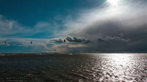 Wallpaper Sunlight Landscape Sea Water Shore Sky Calm Storm