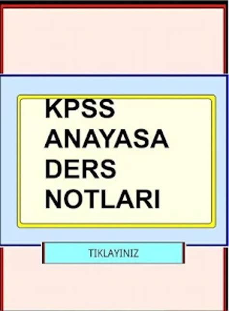 Android 용 KPSS Anayasa ders Notları 다운로드