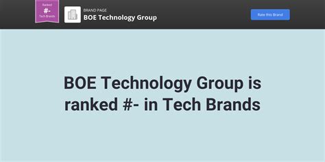 BOE Technology Group NPS & Customer Reviews | Comparably