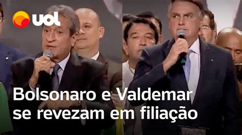 Bolsonaro e Valdemar se revezam em filiação para não desobedecer ordem