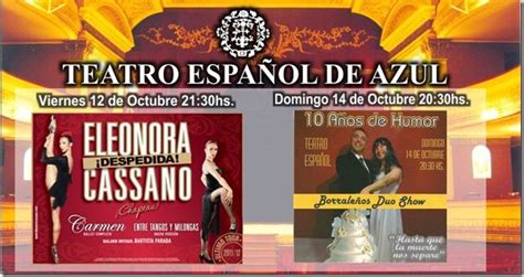 Tapalqueneros En La Red Este Fin De Semana En El Teatro Español De Azul‏