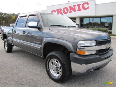 2002 Medium Charcoal Gray Metallic Chevrolet Silverado 2500 Lt Crew Cab 4x4 59054006 Gtcarlot