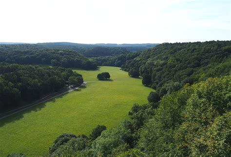 Landscape View Of The Lesse Valley And The Lower Part Of The Wildlife