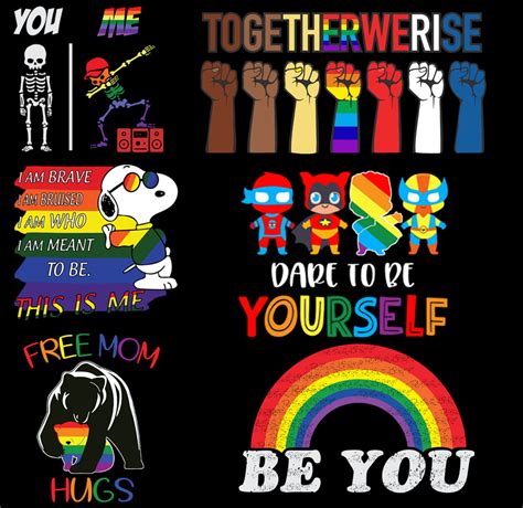 Lgbt Bundle Svg Gay Svg Pride Svg Rainbow Svg Lesbian Sv Inspire Uplift