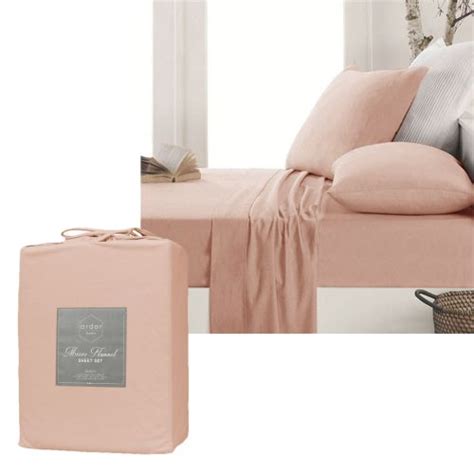 Micro Flannel Sheet Set Dusty Pink By Ardor