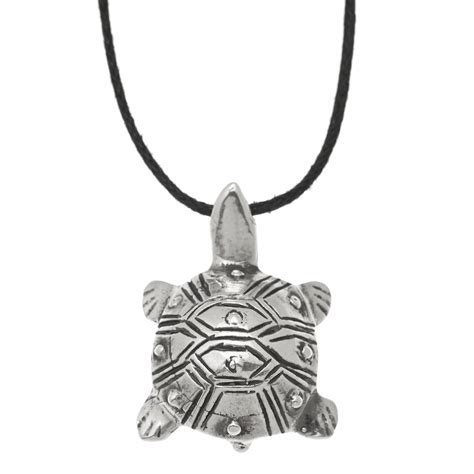 Pe519 Turtle Fetish Silver Pendant Harpo Paris