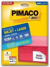 Etiqueta Inkjet Laser Pimaco Mm X Mm