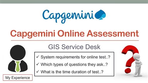 Capgemini Online Assessment Test Full Details About Online Assessment