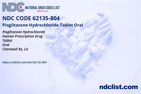 NDC 62135 804 Pioglitazone Hydrochloride Tablet Oral