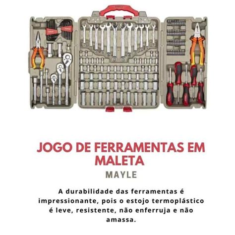 Jogo De Ferramentas em Maleta 110 Peças 110002E Mayle