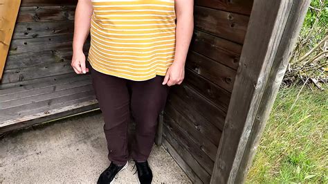 Titslapping At Public Busstop Public Nudity Public Nudity Porn Feat Bouncy Tits Action By