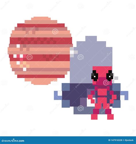 Invader Video Game Retro Stock Illustration Illustration Of Cartoon