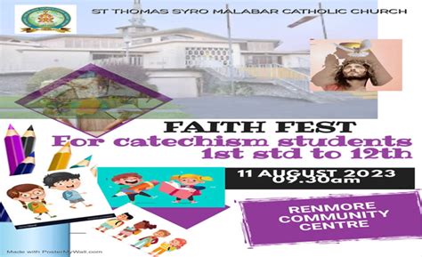 St Thomas Syro Malabar Catholic Church Galway Presents Catechism Fest