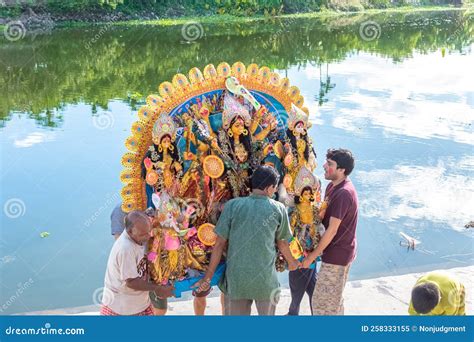 Durga Puja Immersion Editorial Image Image Of Festival 258333155