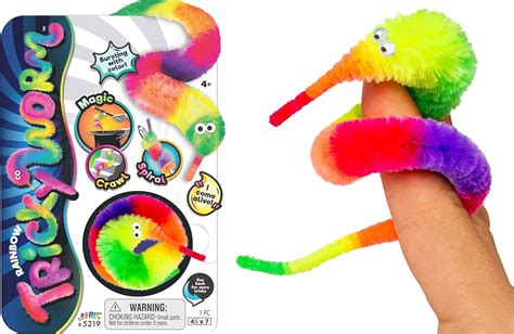 Ja Ru Fuzzy Worms On Strings On A String Magic Worms Fidget Toy 1 Assorted