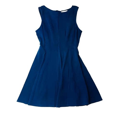 Monteau Dresses Monteau Pleated Navy Blue Royal Blue Mini Dress