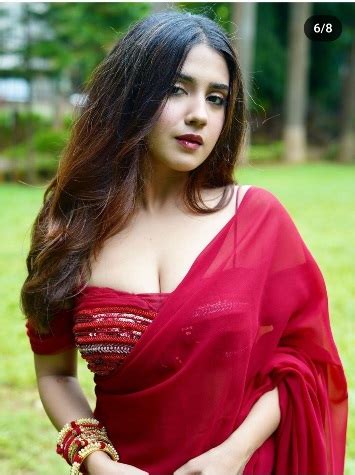 Actress Roshni Walia Hot And Sexy Photos In Red Sari