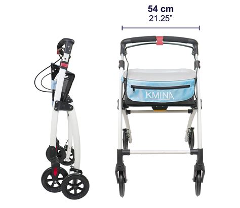 Snapklik Kmina Pro Lightweight Rollator Walkers For Seniors