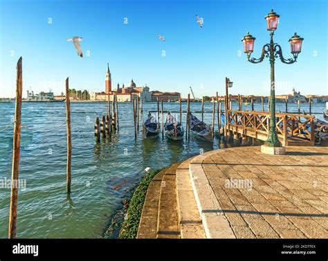 Gondolas on the Grand Canal in Venice Stock Photo - Alamy