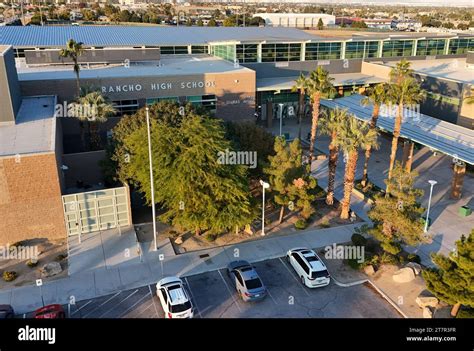 Las Vegas Nv De Noviembre Vista De La Escuela Secundaria Rancho