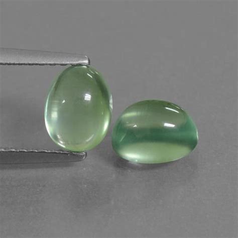 Loose Prehnite Gemstones Natural Prehnite Cabochons Faceted Beads