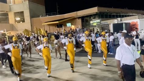 Alabama State University Mighty Marching Hornets Band Marching Out