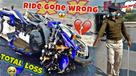 Sundayride Par Hua Accident Bike Totally Loss Crashed Stunts