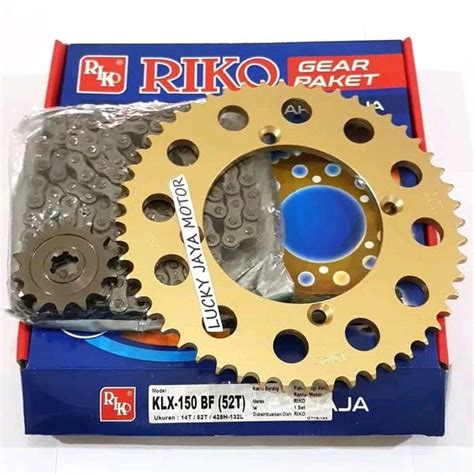 Jual Gearset Girset Chainkit Gear Gir Set Rantai Paket Klx 150 Bf Di