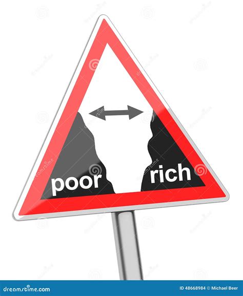 Gap Between Poor And Rich Stock Illustration Image 48668984