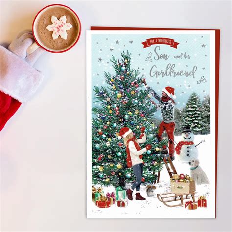 Essence Son Girlfriend Christmas Tree Card