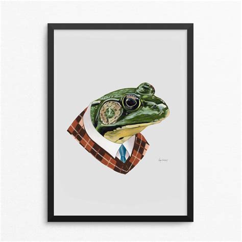 Frog Art Print Animal Art Nursery Art Nursery Decor Etsy