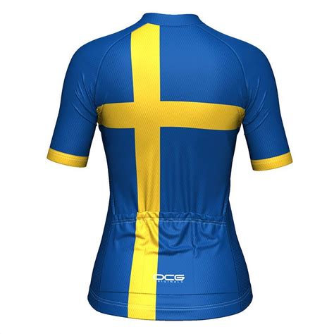 Womens Sweden Swedish Flag Cycling Jersey Only 4999 Exclusive To