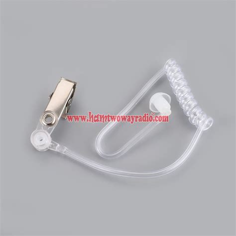 Air Acoustic Tube Earpiece Mic Headset Ptt For Motorola Gp380 Portable