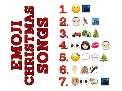 guess the christmas carols answers Emoji quiz pdf | livechristmashub