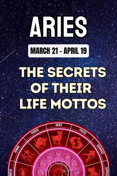 English Phrase Collection: Aries: The Secrets of Their Life Mottos