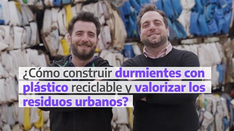 Durmientes fabricados con plástico reciclado Caso Circularis