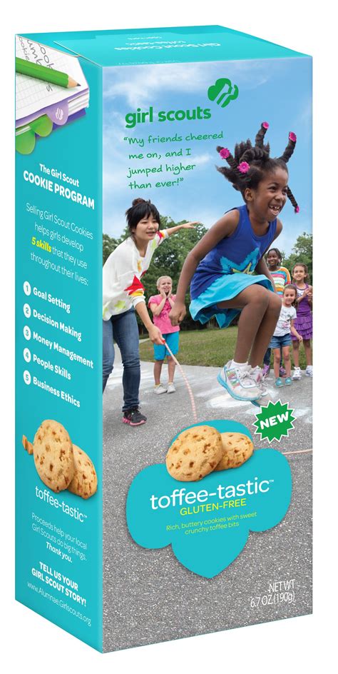 Gsnc Cookie Program New Gluetn Free Toffie Tastic Girl Scout Cookies