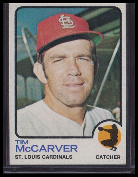 1973 Topps 269 Tim McCarver St Louis Cardinals EBay