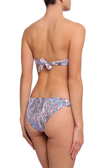 Melissa Odabash Martinique Printed Low Rise Bikini Briefs The Outnet