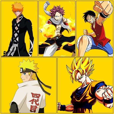 Bleach Vs Fairy Tail Vs One Piece Vs Naruto Shippuden Vs Dragon Ball