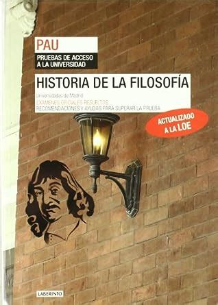 Historia De La Filosof A Universidades De Madrid Ex Menes Oficiales