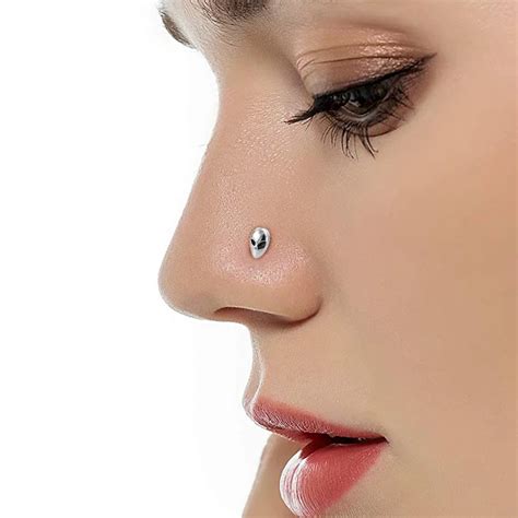 Piercing Au Nez NS13098SL 3 Clous De Nez En Forme De L Pour Femmes 1