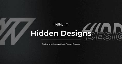Hidden Designs