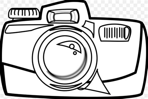 Camera Cartoon Black And White Clip Art, PNG, 1969x1318px, Camera, Area ...