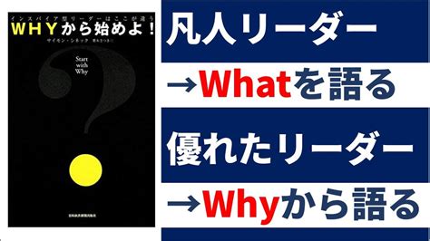 【7分で変わる】凡人リーダーと優れたリーダーのたった一つの違い：サイモン・シネック～whyから始めよ！～ Youtube