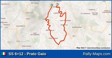 Ss Prato Gaio Stage Map Rally Colline Oltrep Rally